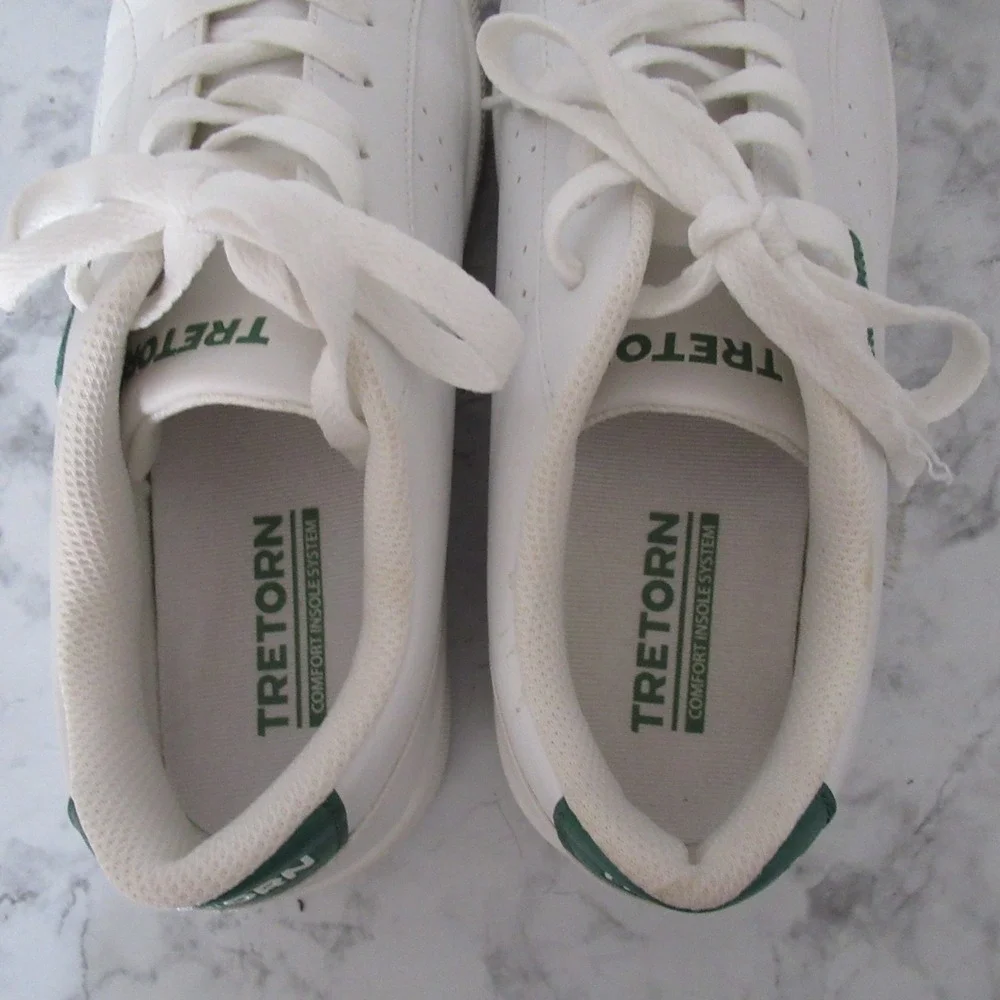 Tretorn Sneakers Womens 9 White Leather Center Court Tennis Pickleball‎